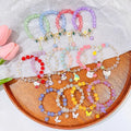 Children's Beaded Bracelet Princess Cartoon Crystal Flower Bracelet
