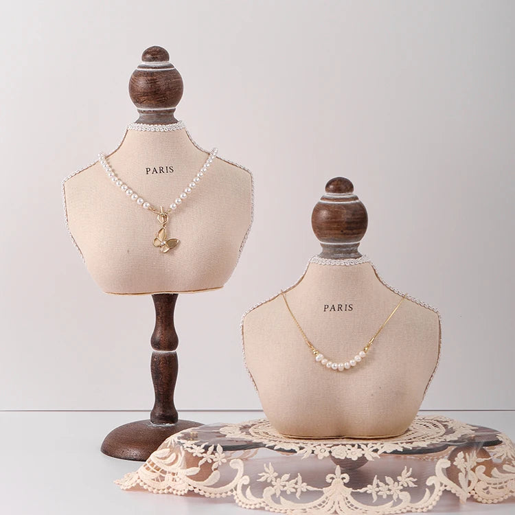 In Stock New Design Table Top Jewelry Mannequins Jewelry Necklace Display Bust Form Necklace Holder
