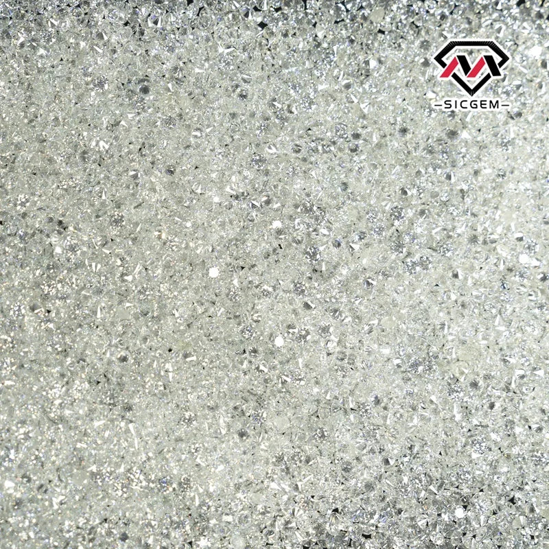 SICGEM White Melee Moissanite Loose Gemstone EF VVS Small Size Stones Various Sizes Moissanite Diamond