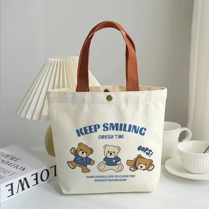 Yichen High Quality Eco-Friendly Full Color Printed Cotton Canvas Tote Bag with Custom Logo for Outdoor Daily Use