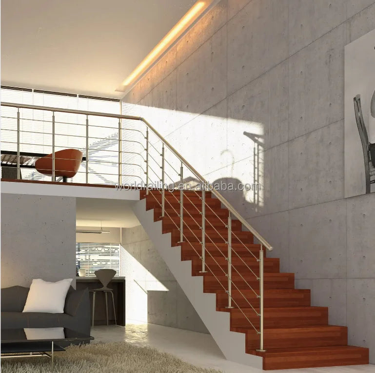 YL Stainless 304 Brushed Rod Railing for Staircase Stainless Tube Railing