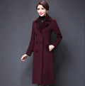 Long Thickened Faux Wool Poncho 2022 Autumn Winter Female Korean Plus Size Vintage Hooded Fox Fur Collar Plaid Pattern