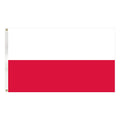3X5FT Factory Made Poland National Flag Polyester Material Digital Printed Folding Design