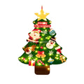 DIY Felt Christmas Tree Set + 26pcs Detachable Ornaments Kids Wall Hanging Xmas Gifts for Christmas Decorations