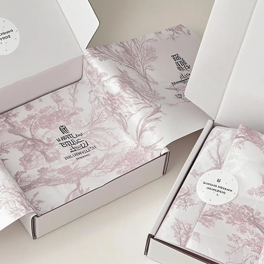 Holographic Tissue Paper with Custom Logo for Futuristic Apparel Presentation Eco-Friendly  Shimmering