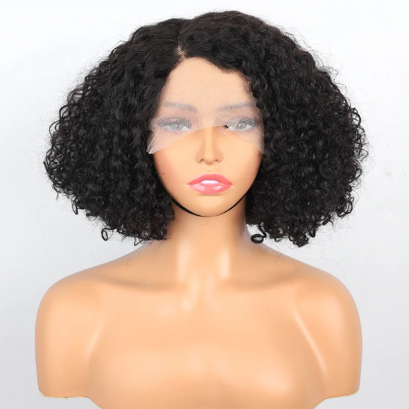 Immi Hair Curly Hair Vendor Brazilian Human Hair Wigs 180% Density PrePlucked Cheap Wholesale  13X1T Lace Frontal Wigs