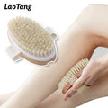 Eco Wooden Bath Brush Supplies Soft Bristle Gentle Exfoliating for Back and Exfoliating Body Bath Brushes