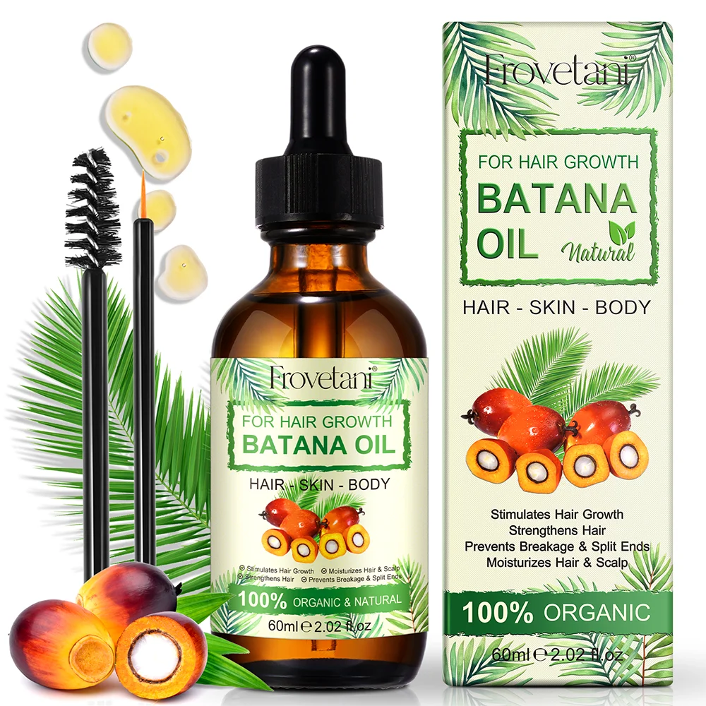 Frovetani 60ml Original Organic Capillaire Huile De Batana Bulk Coldpressed Raw Batana Hair Oil Sourced From Honduras