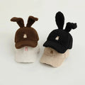 2023 Winter Fashion Ear Cap Women Adult Warm Fleece Adjustable Rabbit Ear Baseball Cap