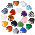 2.5cm Hearts Healing Crystals Stones Love Natural Shaped Crystal Chakra Reiki Gemstones Heart Palm Polished Gifts for Women