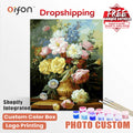 Orfon Factory Direct Drop Shipping Paint by Numbers Kits - Lush Mixed Flower Bouquet Art for Adult DIY Home Decor Wholesale