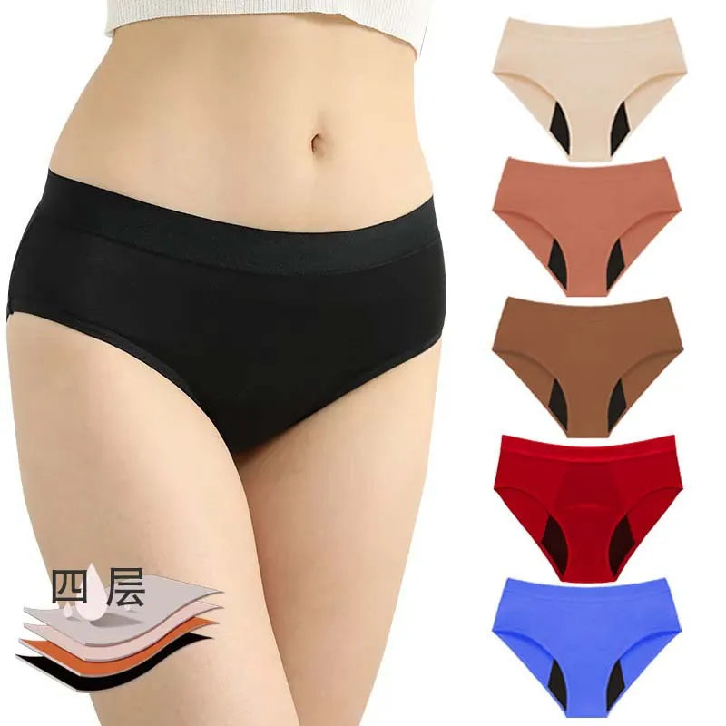 Menstrual Panties Woman Breathable Women's  Briefs Low Waist Physiological Period Underwear for Women 60cc