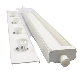 Hydroponic Channel Nft System Farm Planting 10x5cm Pvc Pipe Gully Hydroponic Channel Nft for Lettuce and Leafy Vegetables