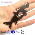 Custom Multi-Functional Stainless Steel Keychain Accessories Shark Fish Shape Multitool with Laser Logo Gift Key Chain