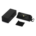 2026 New Design Custom Logo Black Funky Men Large Leather Sunglasses Eyewear Eyeglasses and Case Suit