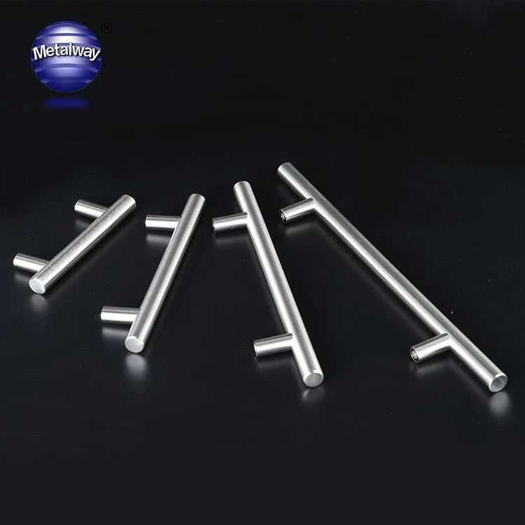 Cabinet Drawer & Door Pull Handles Stainless Steel T-Bar for Bedroom Wardrobe Villa Warehouse Chic Kitchen Door Handle