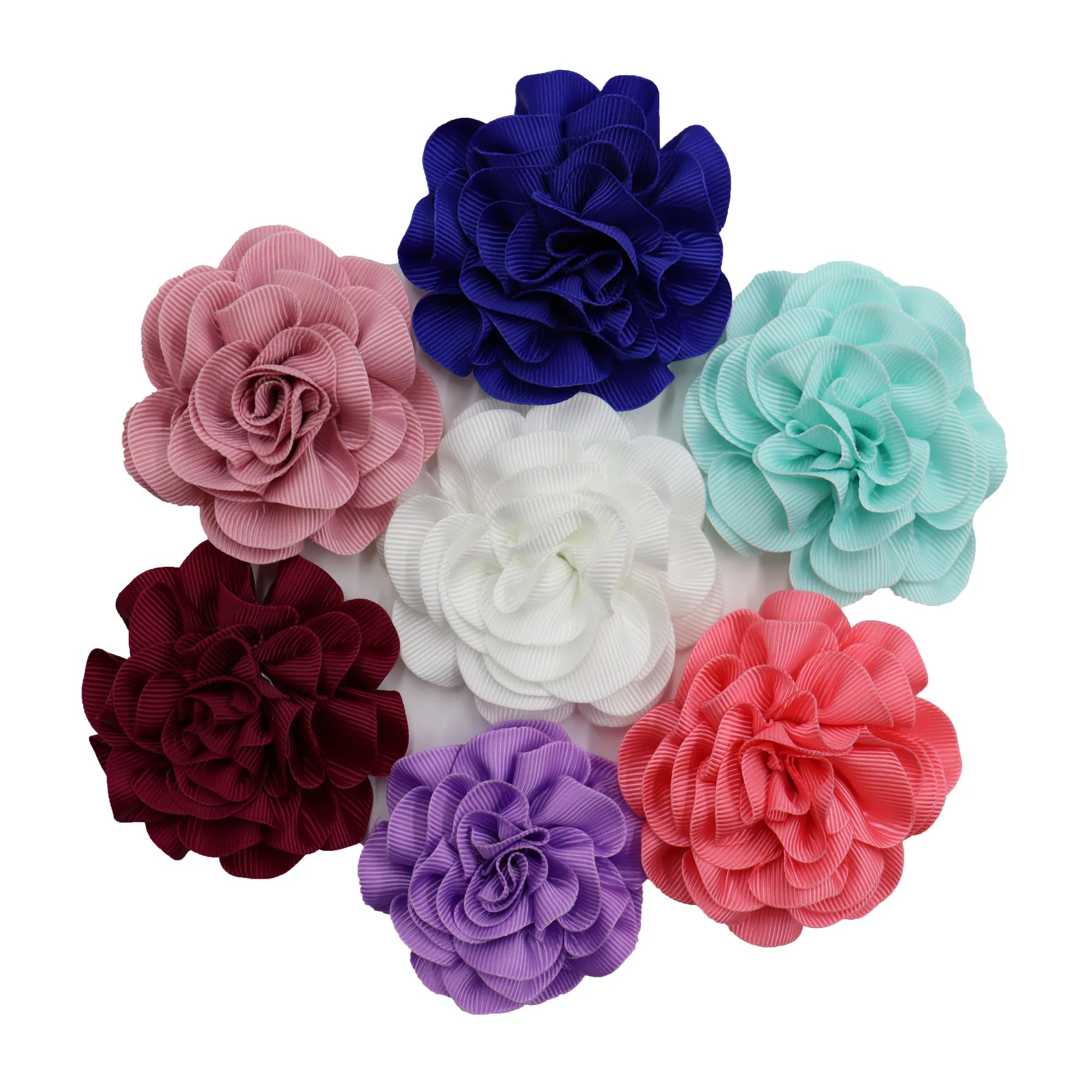 Grosgrain Ribbon Carnation Flower Appliques/craft/Wedding Decoration Flower