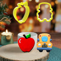 Sweet Sugarbelle Back to School Biscuit Fondant Dough Cutter Mold and Cookie Cutter Set for Royal Icing