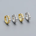 Fashion Real Gold Plated 925 Sterling Silver Earrings Pearl Clip on Earrings for Women Lady Gift