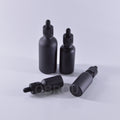 5ml 10ml 15ml 20ml 30ml 50ml 100ml Frosted Black Essential Oil Glass Dropper Bottle for Skin Care Serum