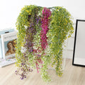 NEW Artificial Hanging Plant Artificial Vine Wedding Faux Ivy Hanging Flowers Vine Garden Wall Fakeflowers Decoration Sale