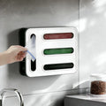 Food-grade BPA Free Recycling clear Plastic Wall Mounted Ziplock Bag Storage Organizer Acrylic Kitchen Storage Bag Organizer