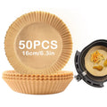 50 PCS Non-Stick Disposable Air Fryer Liners Parchment Baking Paper for Air Fryer Non-Stick Baking & Pastry Tools