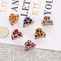 MIO Wholesale New Fashion 2.5 Cm Length Hair Clamps Acrylic Leopard Hair Claw Clips for Women Hair Accessories