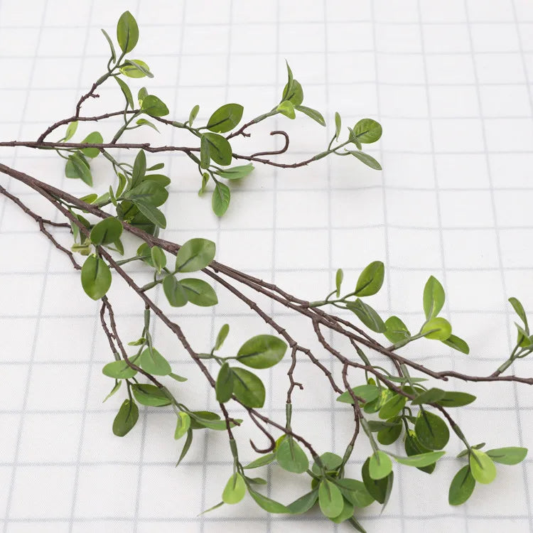 Y-M022 Wholesale Artificial Plants Greenery Realistic Artificial Plants Artificial Faux Greenery Milan Leaves Branch