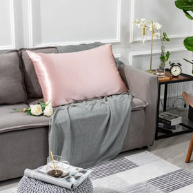 Decorative Bedding Big Fashion Elegant Luxury 100 Mulberry Pure Color Size Silk Pillow Cover Case