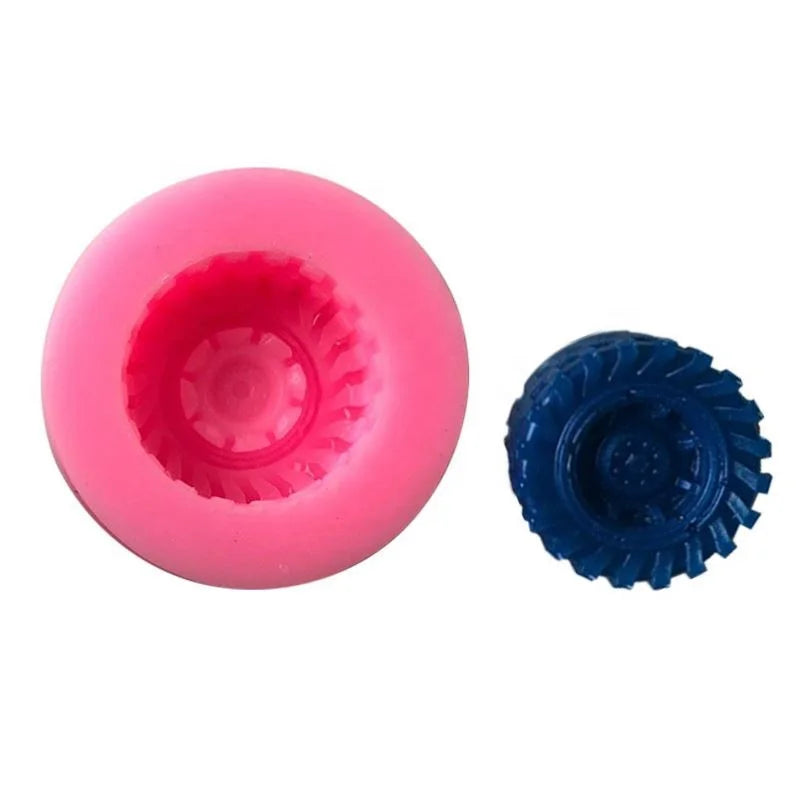 Hengya Silicone Chocolate Mold with Tire Shape Silicone Sugar Lace Mold 3D Fondant Mermaid Tail Silicone Cake Decorating