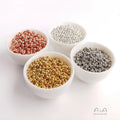 Wholesale 14K 18K Gold Plated Loose Beads Accessories Diy Handmade Silver Beaded Jewelry Materials