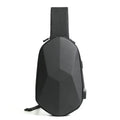Back Pouch Small Mobile Phone Pu Leather Sport Side Chest Sling Crossbody Luggage Travel Shoulder Messenger Bag for Men Women