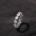 Wholesale Fashion Female Ring Lovely Colorful Heart Shape Brass Cubic Zircon Band Ring for Woman Girls