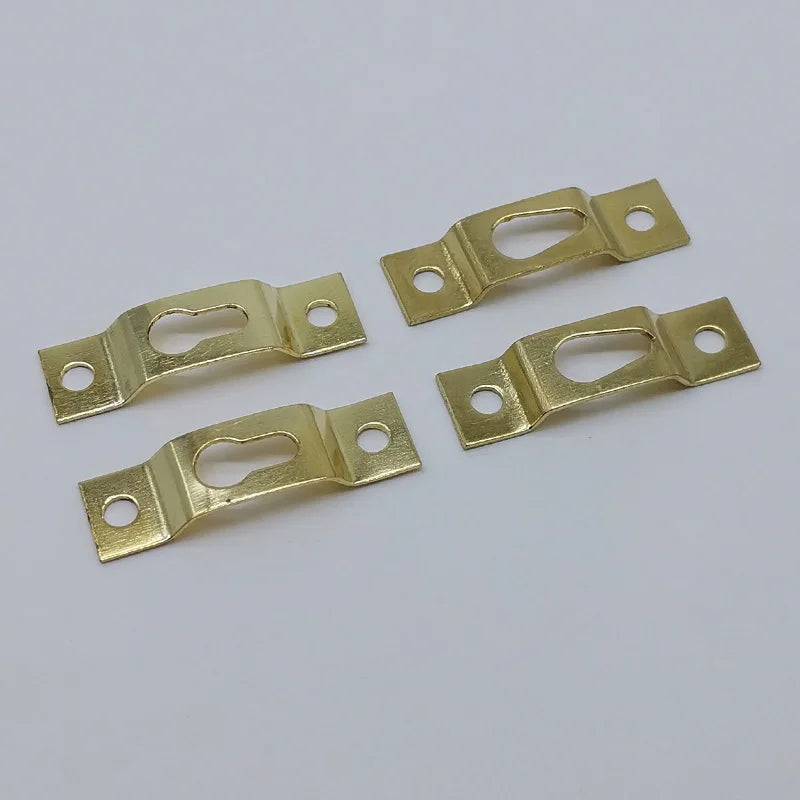 38x11mm Iron Metal Gold Brass-plated Photo Picture Frame Hanger Hook Hardware Accessories Box Mirror Clock Paintings