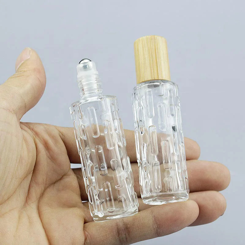 10ml Matte Glass Roll-on Perfume Bottle for Essential Oils Aromatherapy Roller Ball for Cosmetics and Skincare Liquids