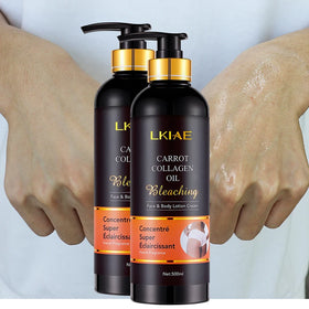 Oem Vegan Hyaluronic Acid Nourishing Whitening Body Lotion African Skin Lightening for Men 500mL