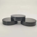 48mm 48-400 Black White Ribbed Screw on Cap with HIS Liner Smooth Surface Wide Mouth Screw Cap for Cream Bottle