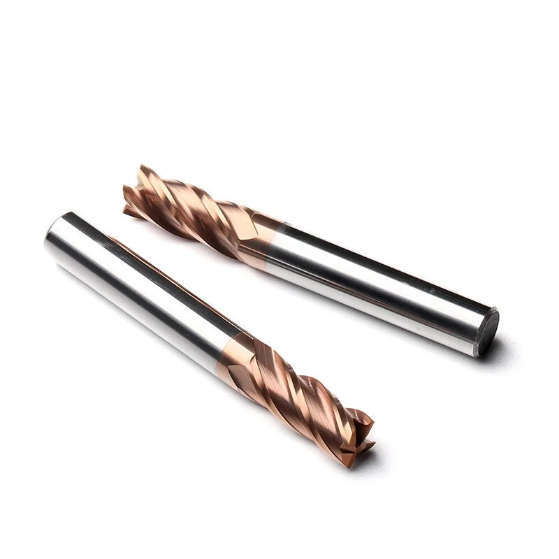 HRC55  60 1-8mm TiSiN Coating Carbide End Mill CNC Router Bits 4 Flute Flat Milling Cutter Cutting Tools for Metal Cnc Tools