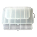 High Transparency 5-Compartment Plastic Storage Box Clear PP Lid for Organizing Small Items for Lake and River Storage