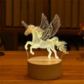 Gift 3d Illusion Led Lamps Creative Bedroom Led Small Night Light 3d Cartoon Kids Usb Bedside Table Lamp Night Light Base