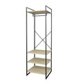 Better Home Steel Wardrobes Modern-Style Minimalist Extendable 3-Layer Bedroom Closet for Bedroom and Living Room