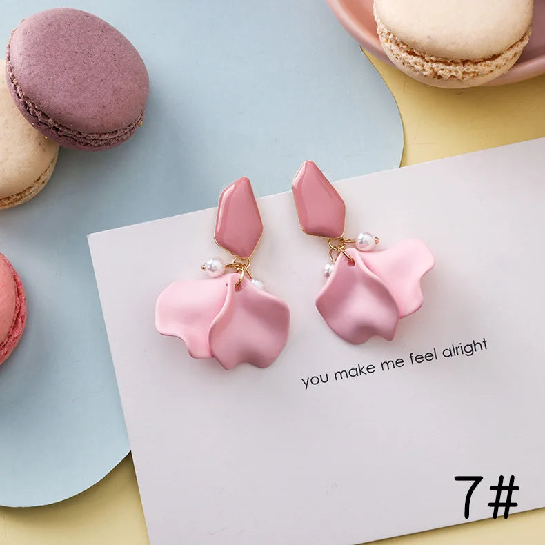 Mixed Design Earrings Women Jewelry Macarons Earring Candy Color Stud Earrings
