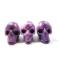 Huiying China Hand Carved Natural Rock Polished 2 Inch Amethyst Crystal Skulls for Fengshui Decoration Crafts