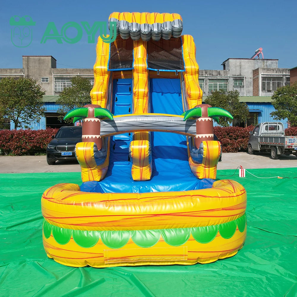 Backyard Wholesale Bounce House Inflatable Water Slide Sports and Entertainment With Pool Kids Inflatable Slide