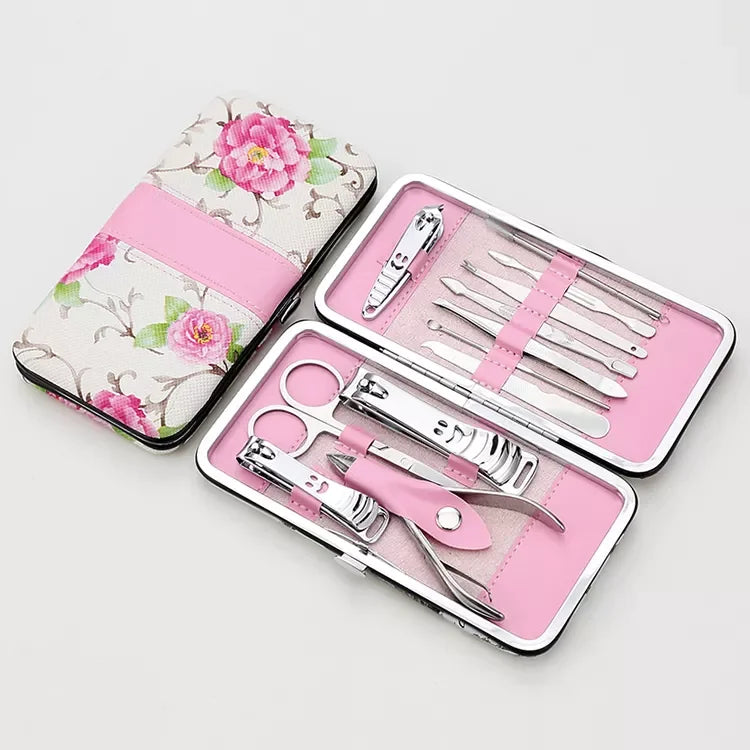 Little Star 12 In1 Professional Nail Clippers Manicure Set Stainless Steel Nail Cutter Scissor Cuticle Nipper Nail Tool Model
