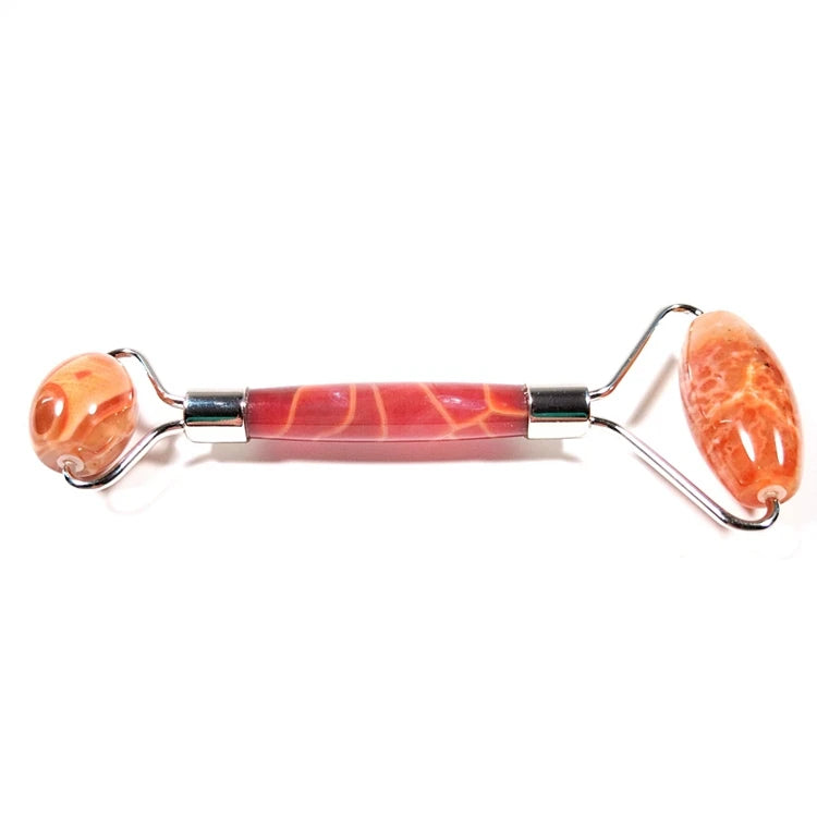 HZ Hot Sales Skin Care Tools Custom 100% Natural Crystal Facial Fire Gua Sha Jade Roller Agate Roller
