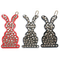 Boutique Accessories China New Year Style Hair Clips Little Rabbit Acetate Hairpin with Rhinestone Rabbit Hair Pin for Girls