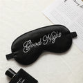 Embroidered Double-sided Artificial Silk Eye Mask