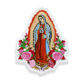 Super September Virgin Mary Flower Patches Sew on Iron on Badges Custom Patches Embroidered for Clothing